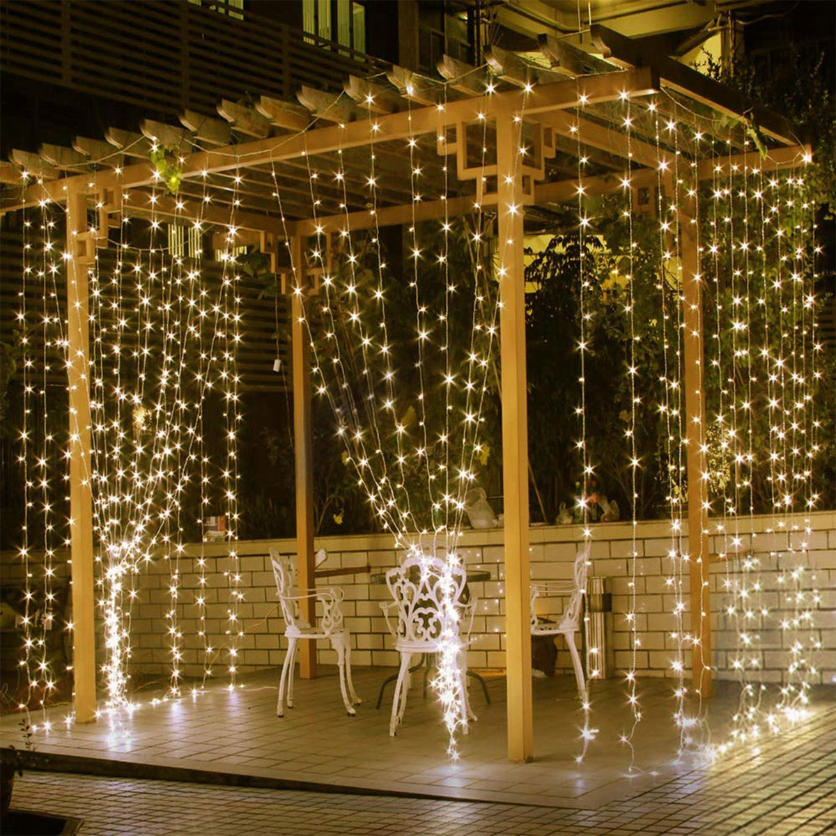 3M 300 LED Curtain String Light with Remote