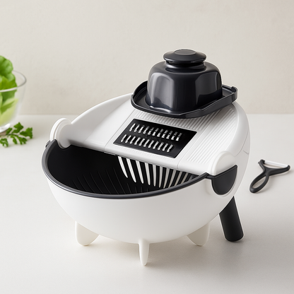 9-in-1 Vegetable Slicer & Drain Basket