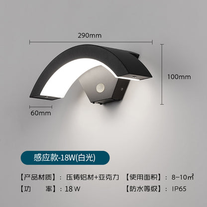 Outdoor Waterproof Sensor Wall Light for Patios and Villas