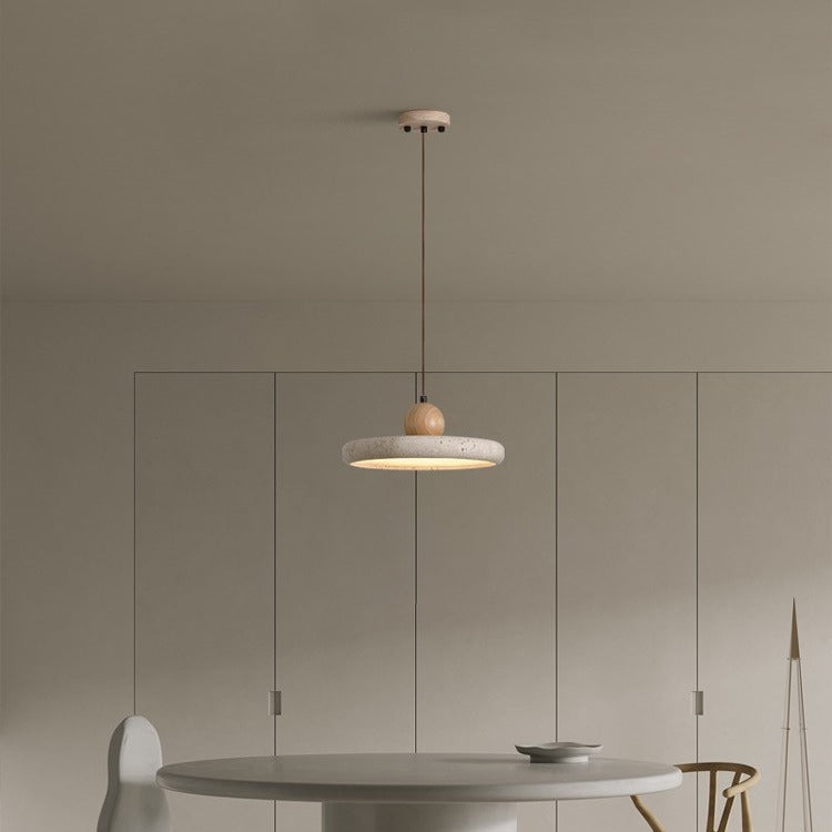 Wabi-Sabi Yellow Stone Wall Lamp for Bedroom Decor