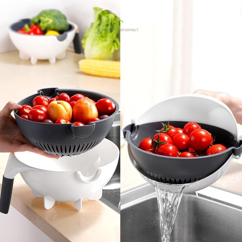 9-in-1 Vegetable Slicer & Drain Basket