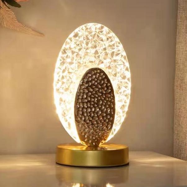 Remote Control 16-Color Crystal Bedside Lamp with Touch