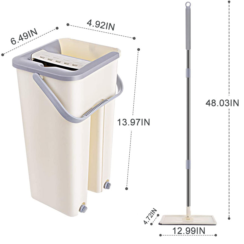 Flat Mop & Bucket Set