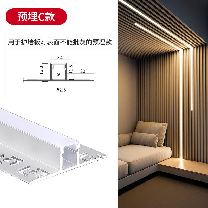 LED Strip Light Kit for Cabinet with Aluminum Profile
