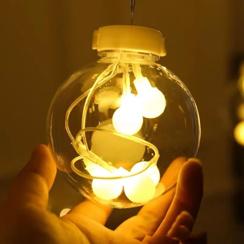 LED Star Moon Curtain String Lights
