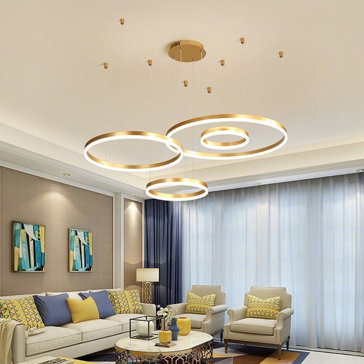 Modern Minimalist Chandelier - Creative Round Light
