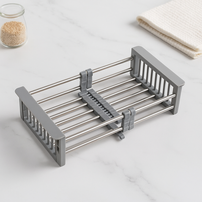 Retractable Stainless Steel Sink Rack 