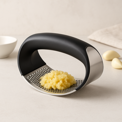 Stainless Steel Garlic Press | Easy Garlic Mincer