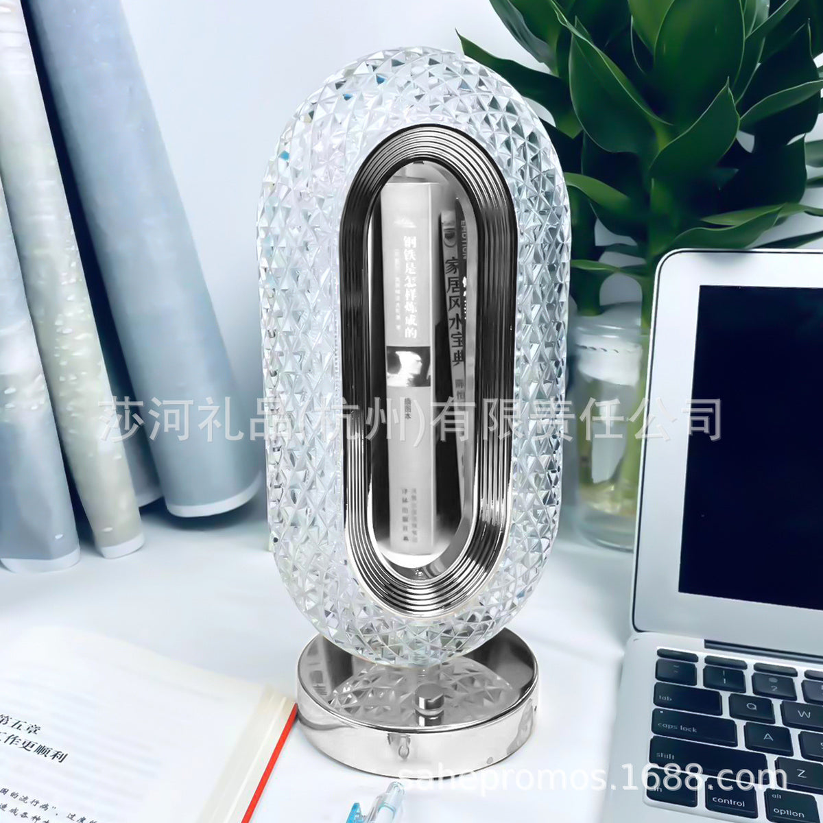 Remote Control 16-Color Crystal Bedside Lamp with Touch