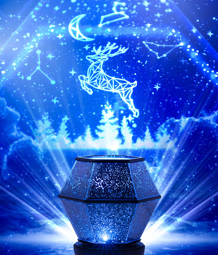 Rotating Starry Sky Dream Light Projector Night Lamp