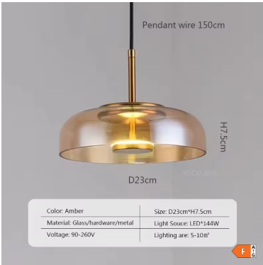 Nordic Style Single Pendant Light for Dining & Bar