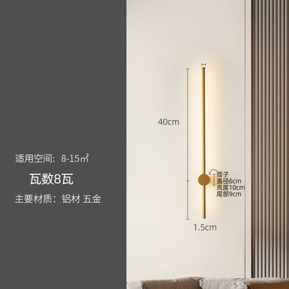 Minimalist Linear Wall Light for Bedroom and Living Room