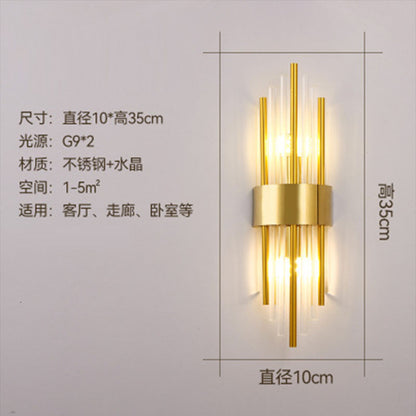 2024 New Designer Crystal Wall Light for Home & Hotel