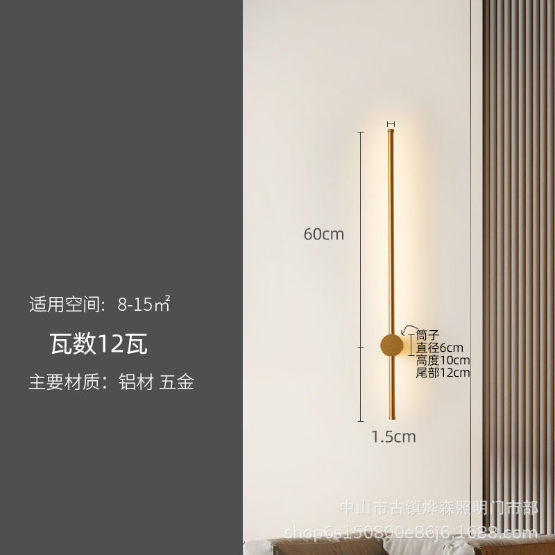 Minimalist Linear Wall Light for Bedroom and Living Room