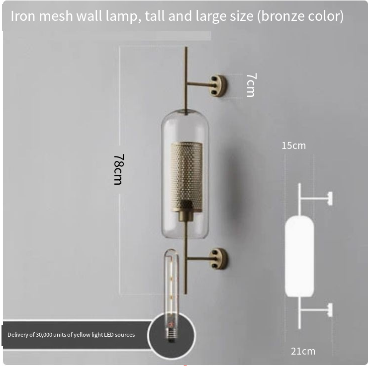 Tanja Modern Glass Wall Sconce with Plush Otter Toy