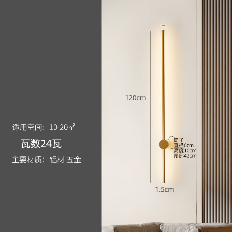 Minimalist Linear Wall Light for Bedroom and Living Room