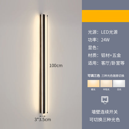 Minimalist Linear Wall Light for Bedroom and Living Room