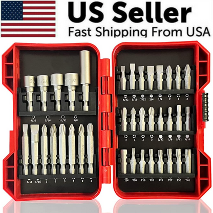 37 Piece Impact Screwdriver Bit Set