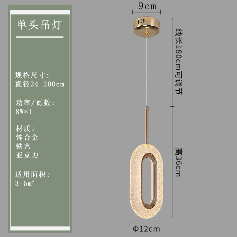 Modern Minimalist Pendant Light for Bedroom & Dining Room