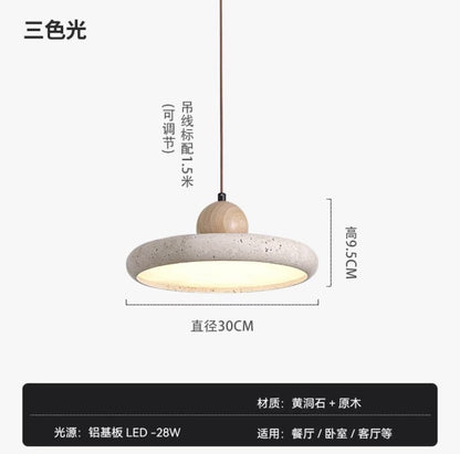 Wabi-Sabi Yellow Stone Wall Lamp for Bedroom Decor