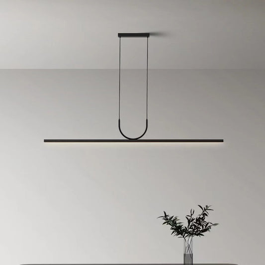 Simple Long Strip LED Pendant Light