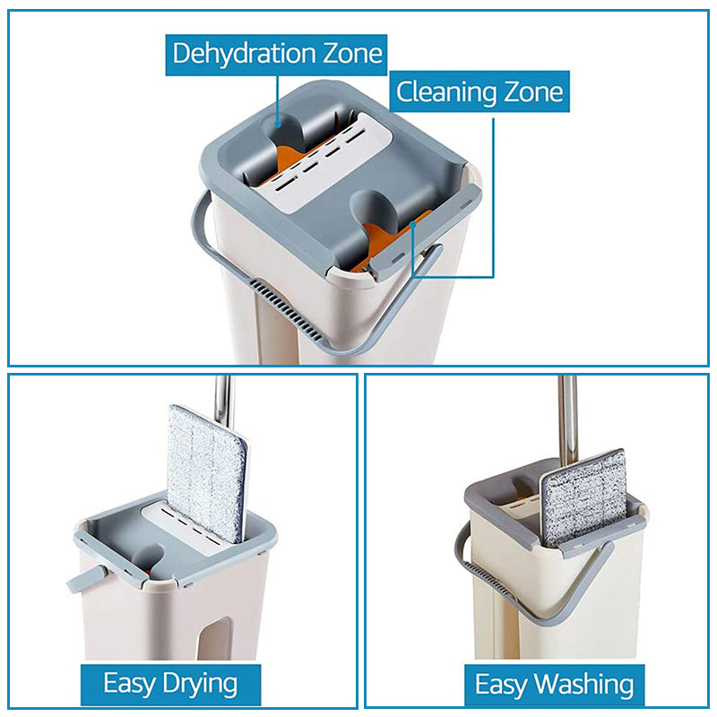 Flat Mop & Bucket Set