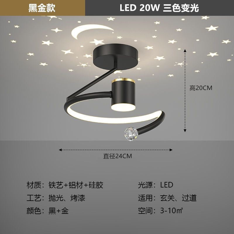Modern Nordic Starry Sky Ceiling Light for Hallway