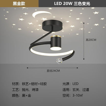 Modern Nordic Starry Sky Ceiling Light for Hallway