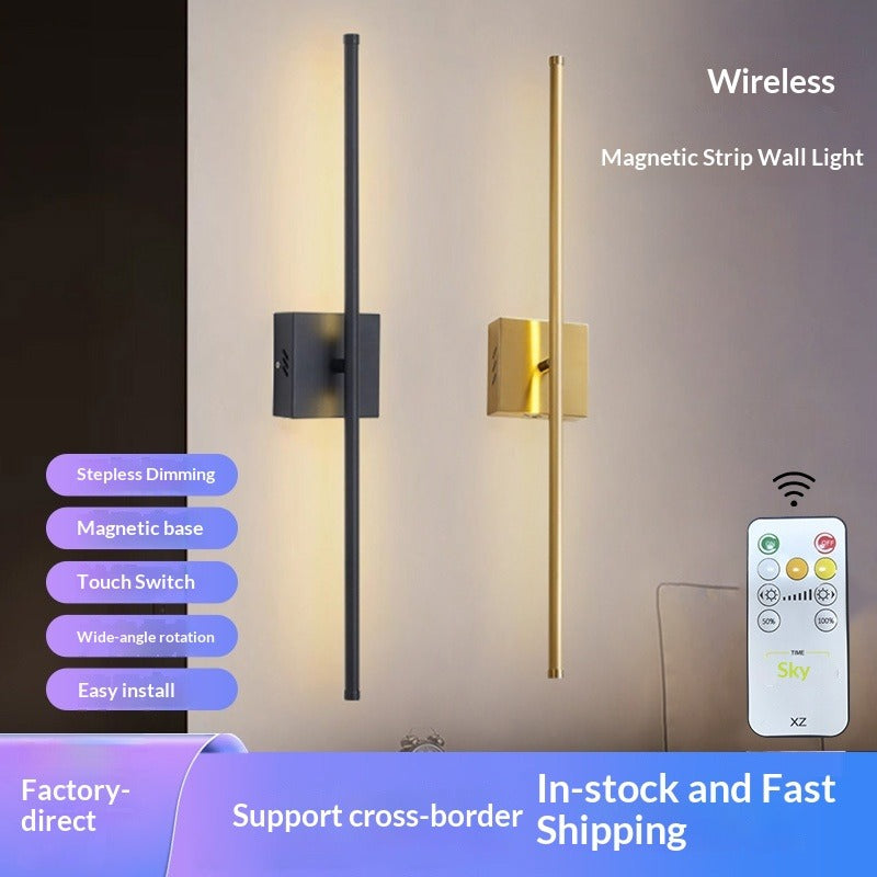 Wireless Magnetic LED Wall Light with Remote