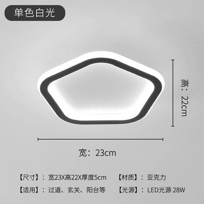 Modern Minimalist LED Ceiling Light for Hallway