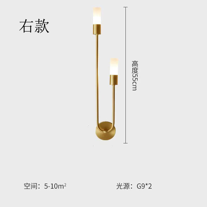 Modern Nordic Double-Head Wall Light for Bedroom