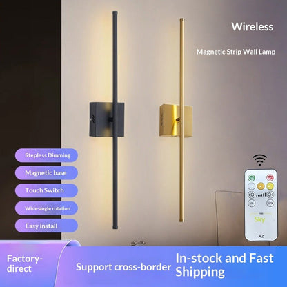 Wireless Magnetic LED Wall Light with Remote