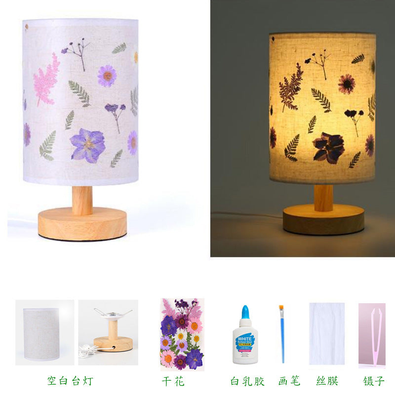 Dried Flower Table Lamp - DIY Night Light for Kids