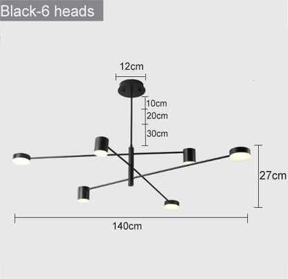 Modern Nordic LED Chandeliers for Home and Restaurant