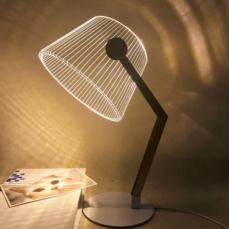 3D Visual LED Acrylic Illusion Reading Lamp