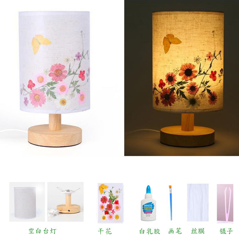 Dried Flower Table Lamp - DIY Night Light for Kids
