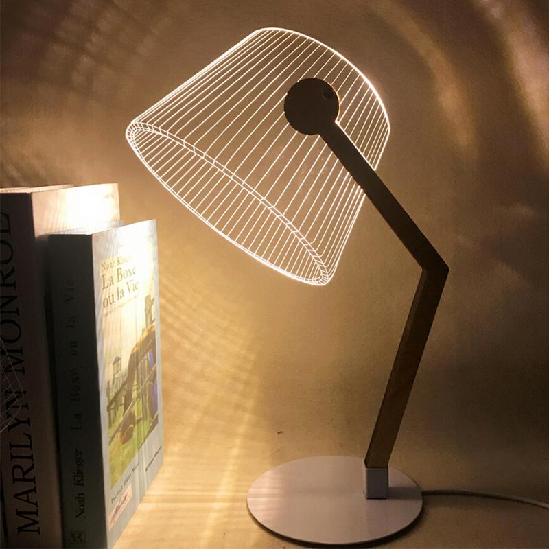3D Visual LED Acrylic Illusion Reading Lamp