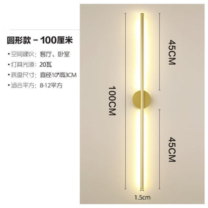 Minimalist Linear Wall Light for Bedroom and Living Room