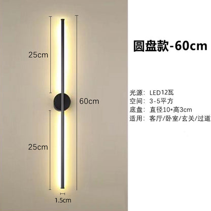 Minimalist Linear Wall Light for Bedroom and Living Room