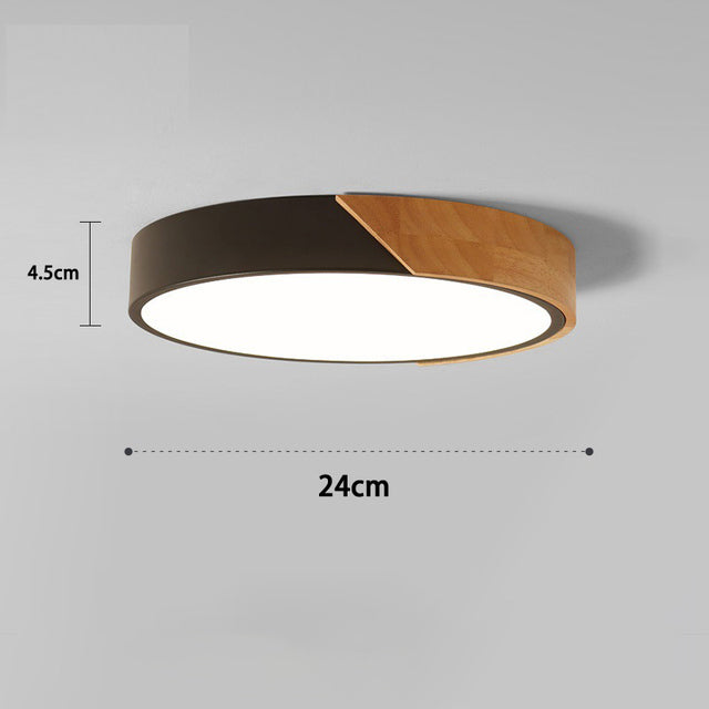 Nordic LED Ceiling Light | Modern Wooden Design