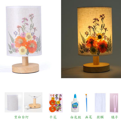 Dried Flower Table Lamp - DIY Night Light for Kids