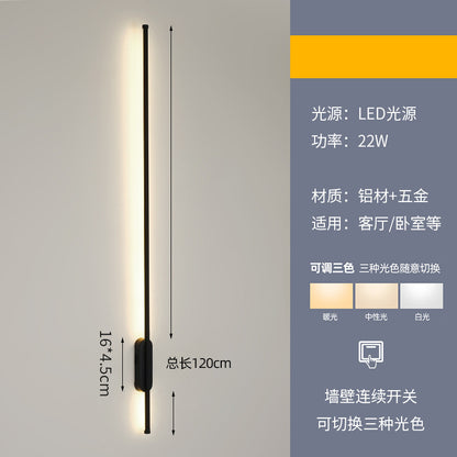 Minimalist Linear Wall Light for Bedroom and Living Room