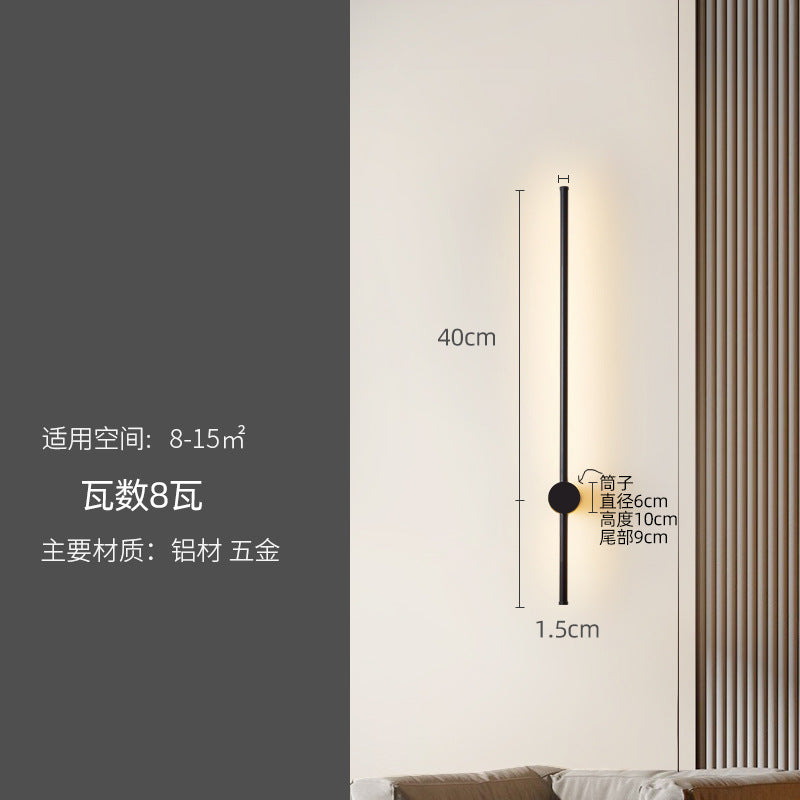 Minimalist Linear Wall Light for Bedroom and Living Room