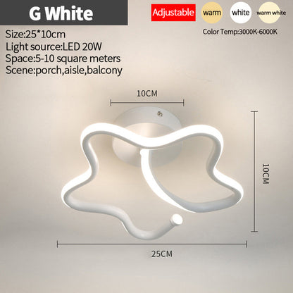 Nordic LED Ceiling Lights for Home, Bedroom & Corridor