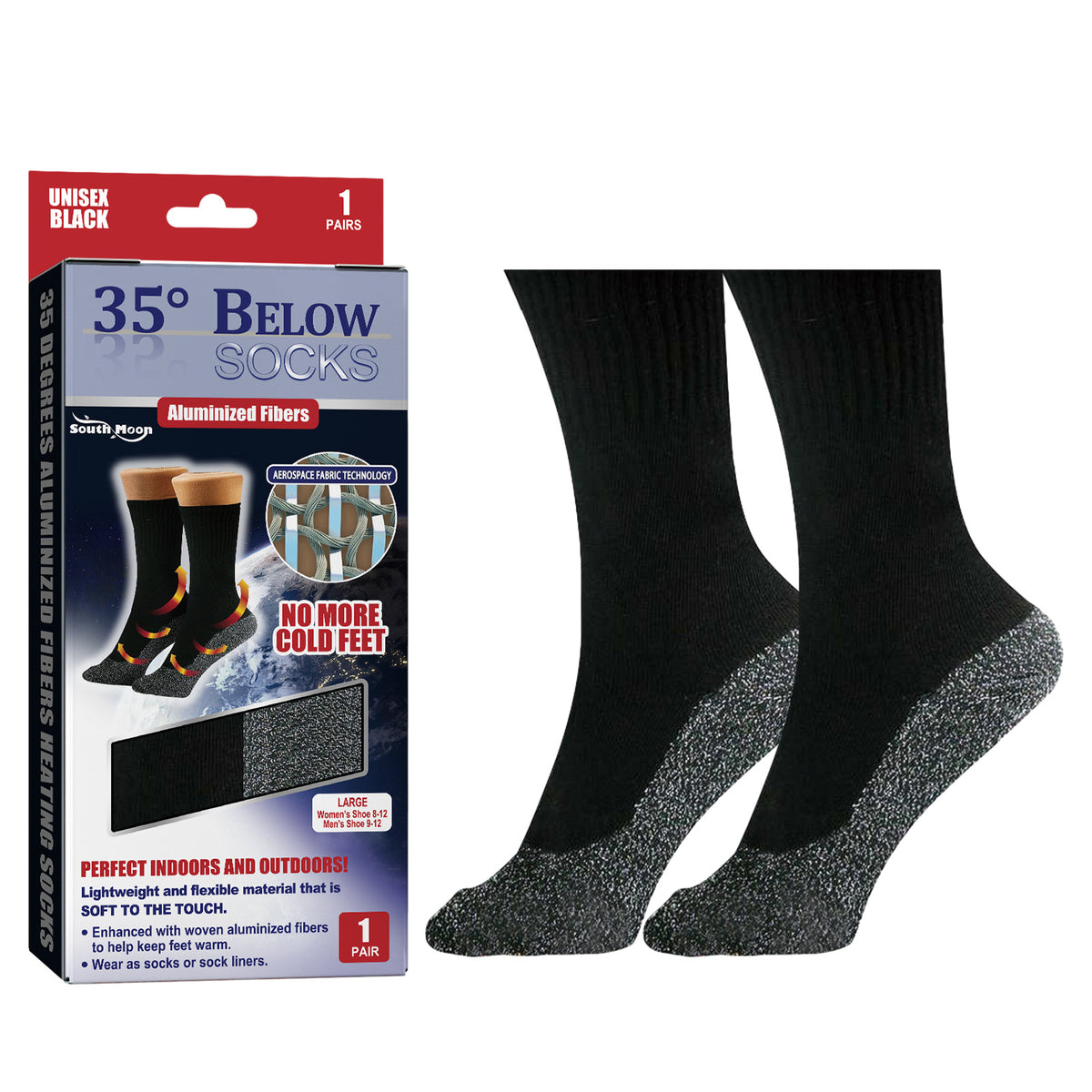 South Moon 35°C Aluminum Fiber Heated Socks