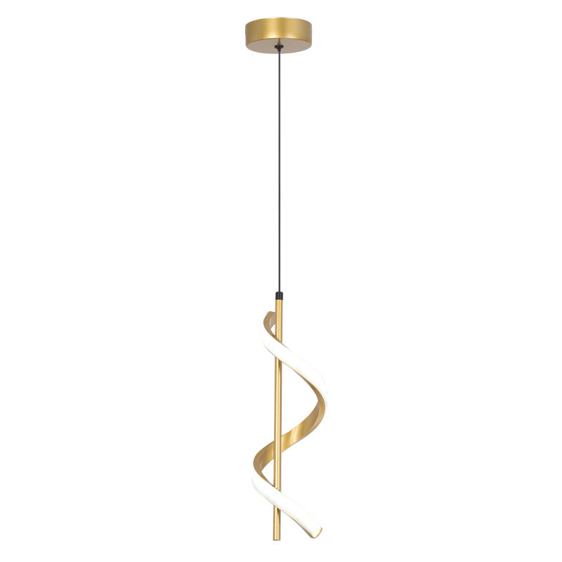 Modern Spiral Pendant Light for Dining Room & Bedroom