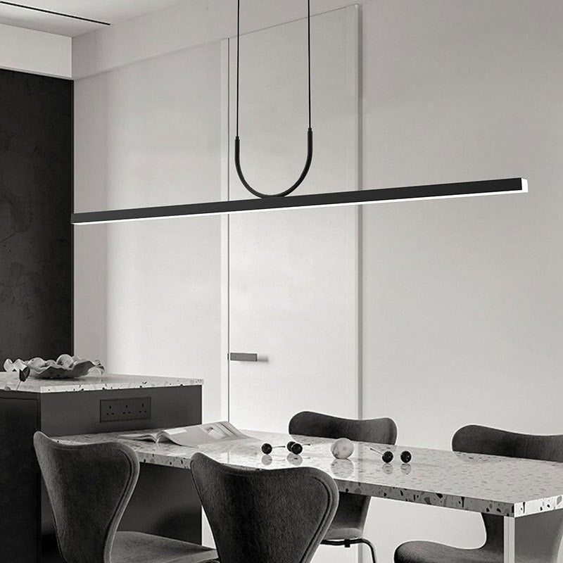 Simple Long Strip LED Pendant Light