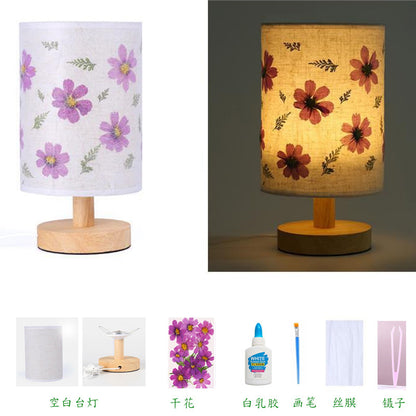 Dried Flower Table Lamp - DIY Night Light for Kids