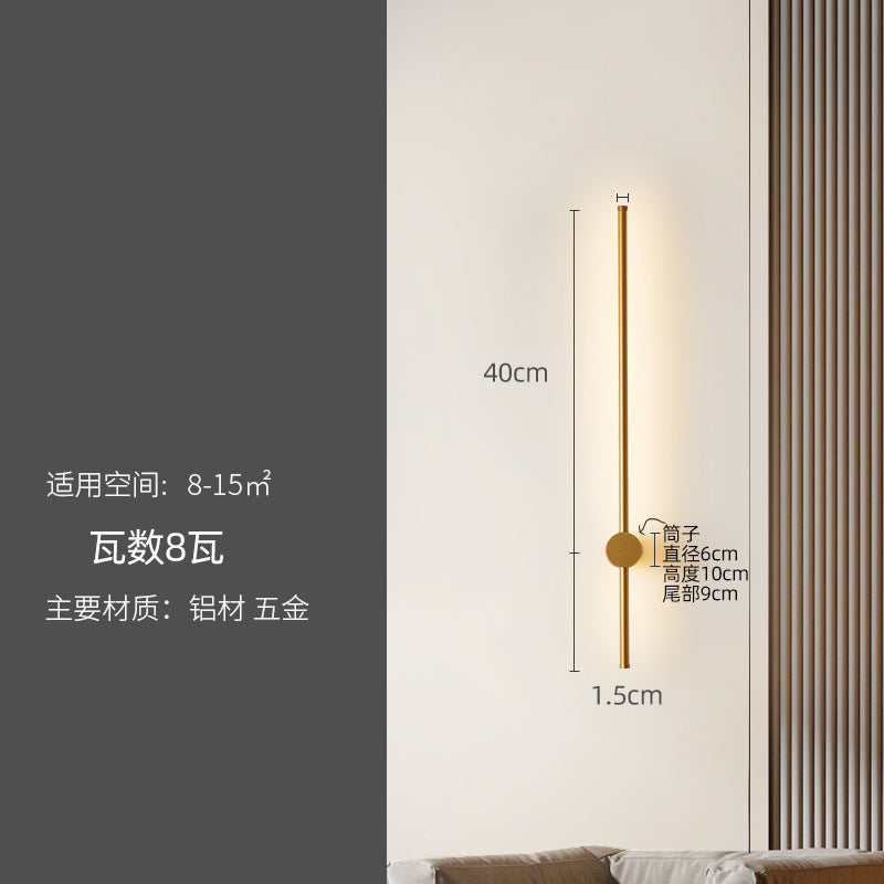 Minimalist Linear Wall Light for Bedroom and Living Room