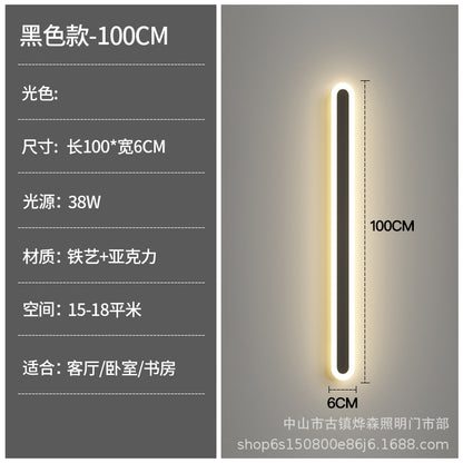 Minimalist Linear Wall Light for Bedroom and Living Room